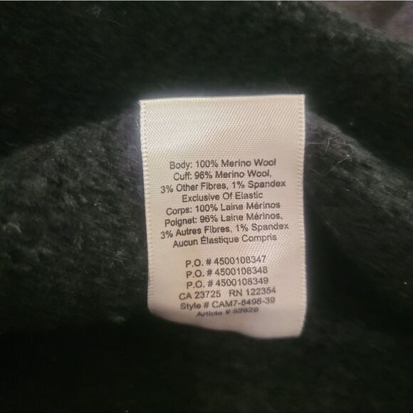 Wilfred Free Merino Wool Ribbed Turtleneck Sweater Size XXS - Picture 5 of 5